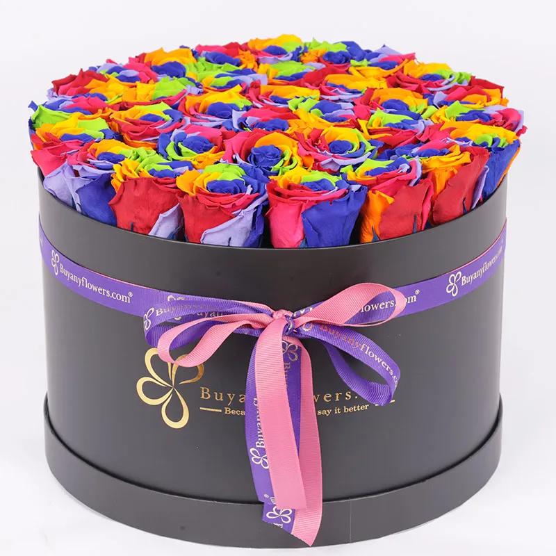 Rainbow Forever Roses - Flowers gift from Buy Any Flowers Dubai in Al Quoz Industrial Area 4, Dubai, UAE - image 2