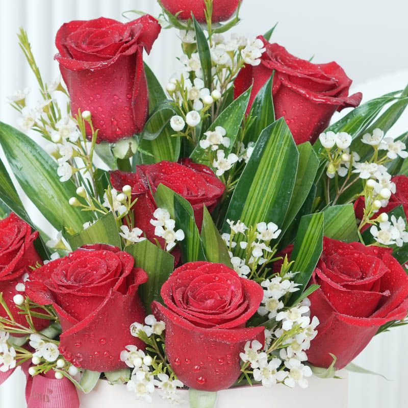 Innocence 9 Red Roses Box - Flowers gift from Buy Any Flowers Dubai in Al Quoz Industrial Area 4, Dubai, UAE - image 3
