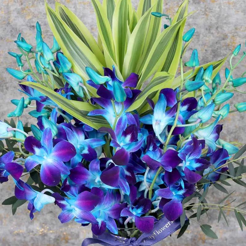 11 Blue Orchid In Vase thumbnail 2