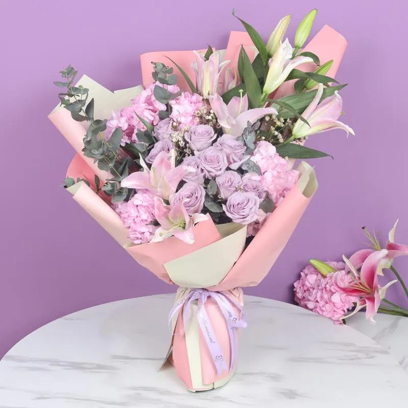 Pastel Elegance Mix Flower Bouquet