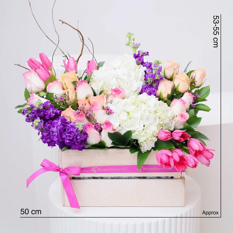 Bella Wooden Flower Arrangement thumbnail 4