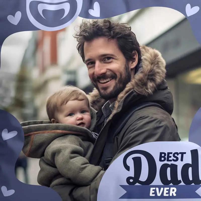 Best Dad Ever Personalised Image Cushion thumbnail 3