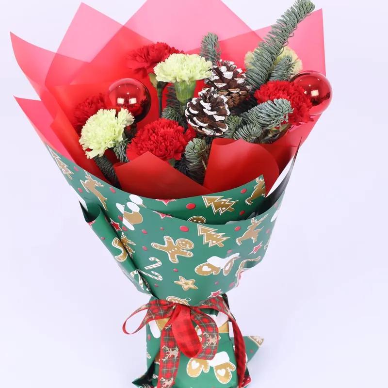 Festive 7 Carnations Bouquet thumbnail 2