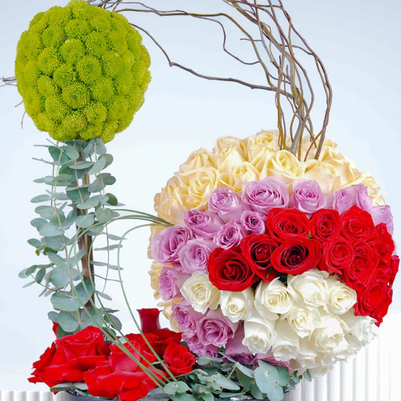 Four Seasons Roses Symphony - Gift Sets gift from Buy Any Flowers Dubai in Al Quoz Industrial Area 4, Dubai, UAE - image 2