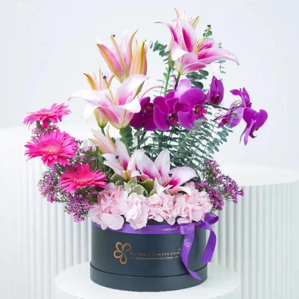 Valley Flower Box - Flowers gift from Buy Any Flowers Dubai in Al Quoz Industrial Area 4, Dubai, UAE