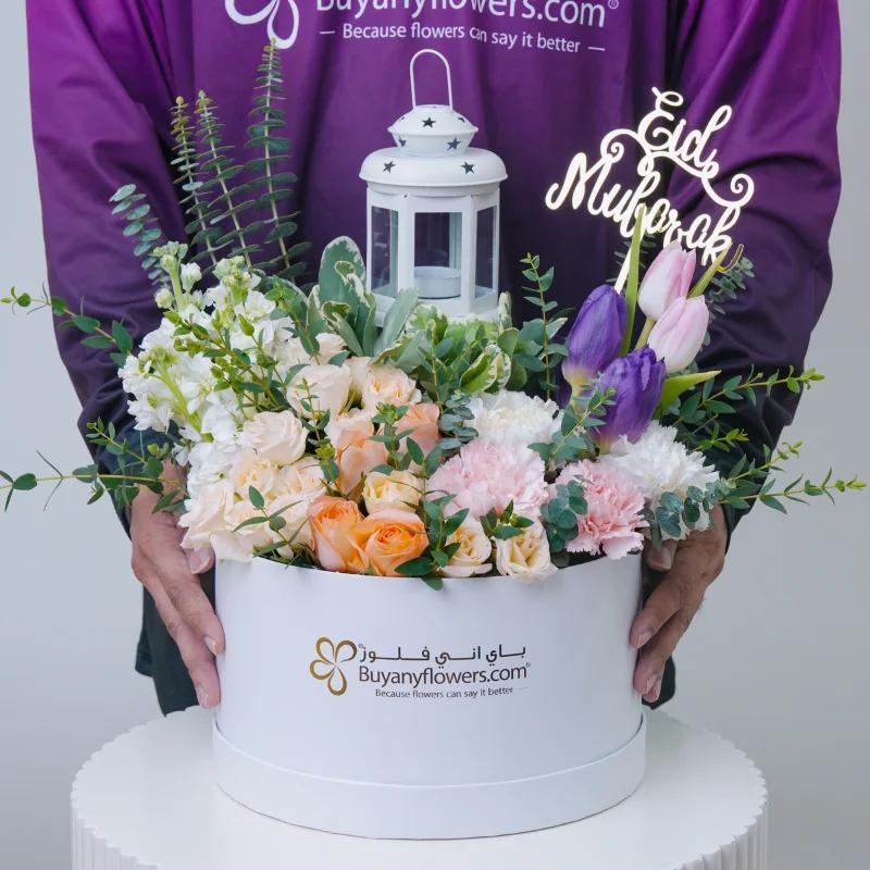 Eid Pastel Glow Floral Box - Gifts gift from Buy Any Flowers Dubai in Al Quoz Industrial Area 4, Dubai, UAE - image 3