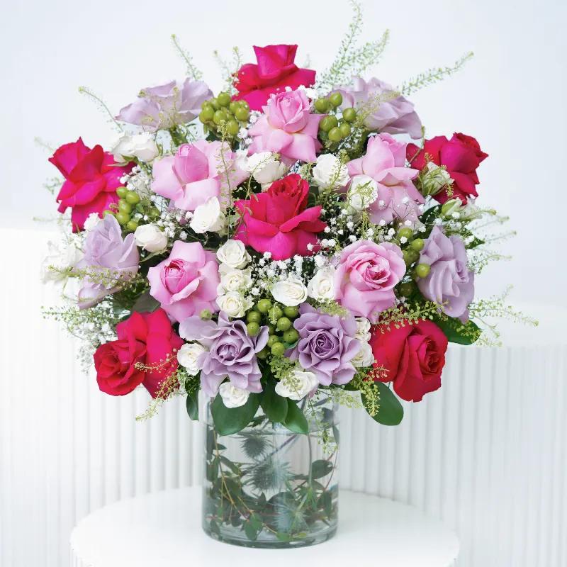 Bloom One Sided Flower Arrangement in Dubai