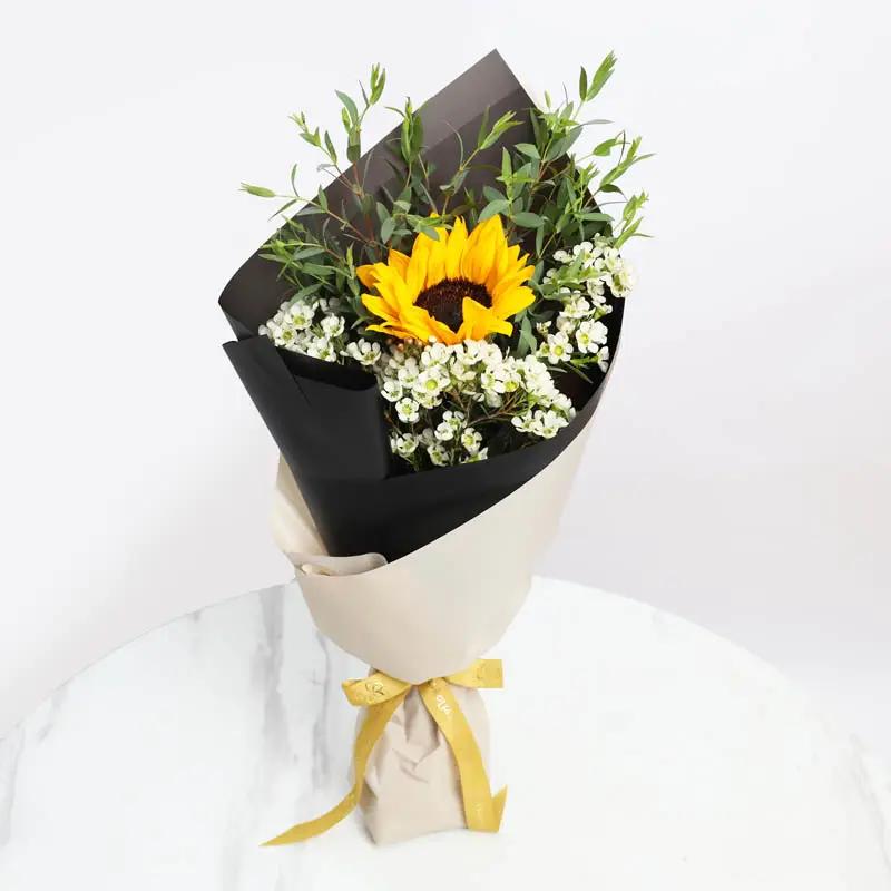 Sunny Single Sunflower Bouquet - Flowers gift from Buy Any Flowers Dubai in Al Quoz Industrial Area 4, Dubai, UAE - image 2