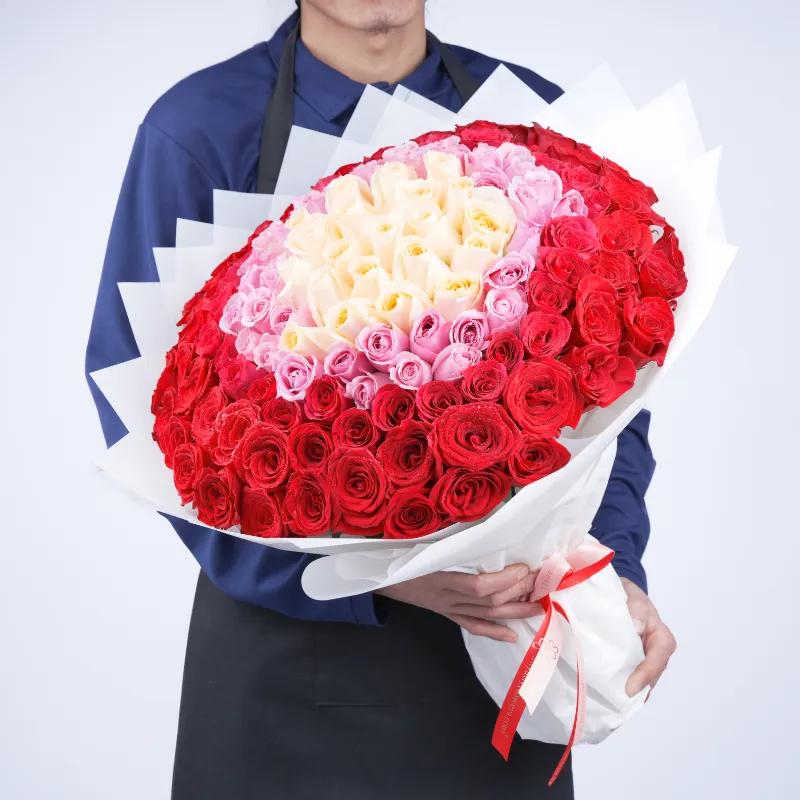 Garden of Love 151 Roses Bouquet - Flowers gift from Buy Any Flowers Dubai in Al Quoz Industrial Area 4, Dubai, UAE - image 3