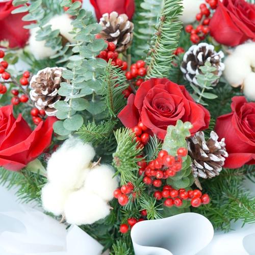 Christmas Forest Elegance Bouquet - Flowers gift from Buy Any Flowers Dubai in Al Quoz Industrial Area 4, Dubai, UAE - image 3
