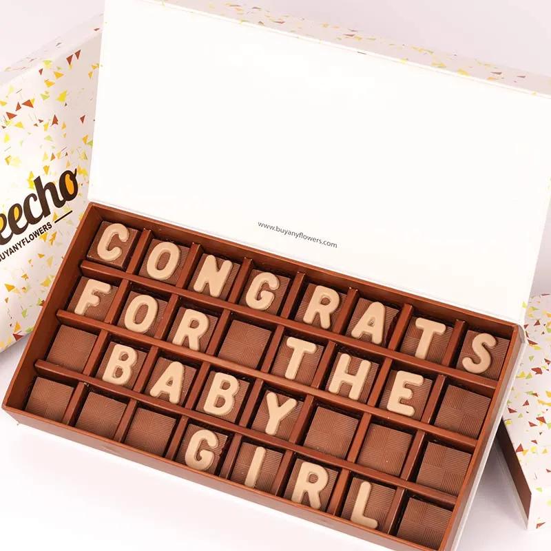 Congrats For The Baby Girl Chocolates By Sweecho thumbnail 2