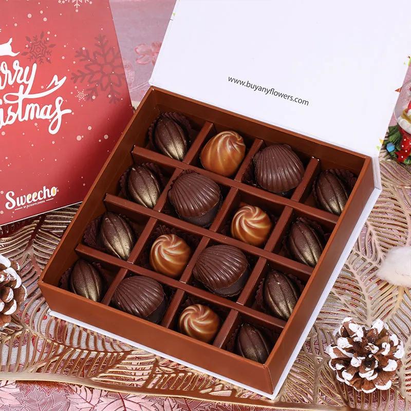 Christmas Shiny Chocolates 16 Pcs By Sweecho thumbnail 2