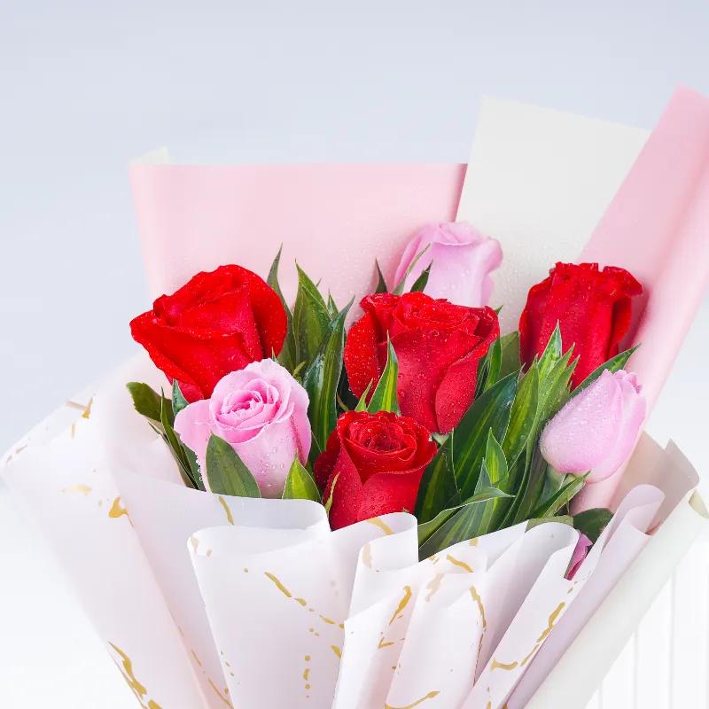 Cutie Pie 7 Roses Bouquet - Flowers gift from Buy Any Flowers Dubai in Al Quoz Industrial Area 4, Dubai, UAE - image 3