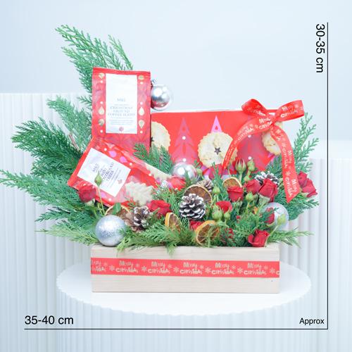 Christmas Red Floral Hamper - Gift Sets gift from Buy Any Flowers Dubai in Al Quoz Industrial Area 4, Dubai, UAE - image 4