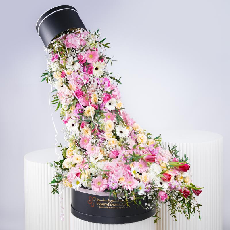 Love From the Sky Arrangement - Flowers gift from Buy Any Flowers Dubai in Al Quoz Industrial Area 4, Dubai, UAE
