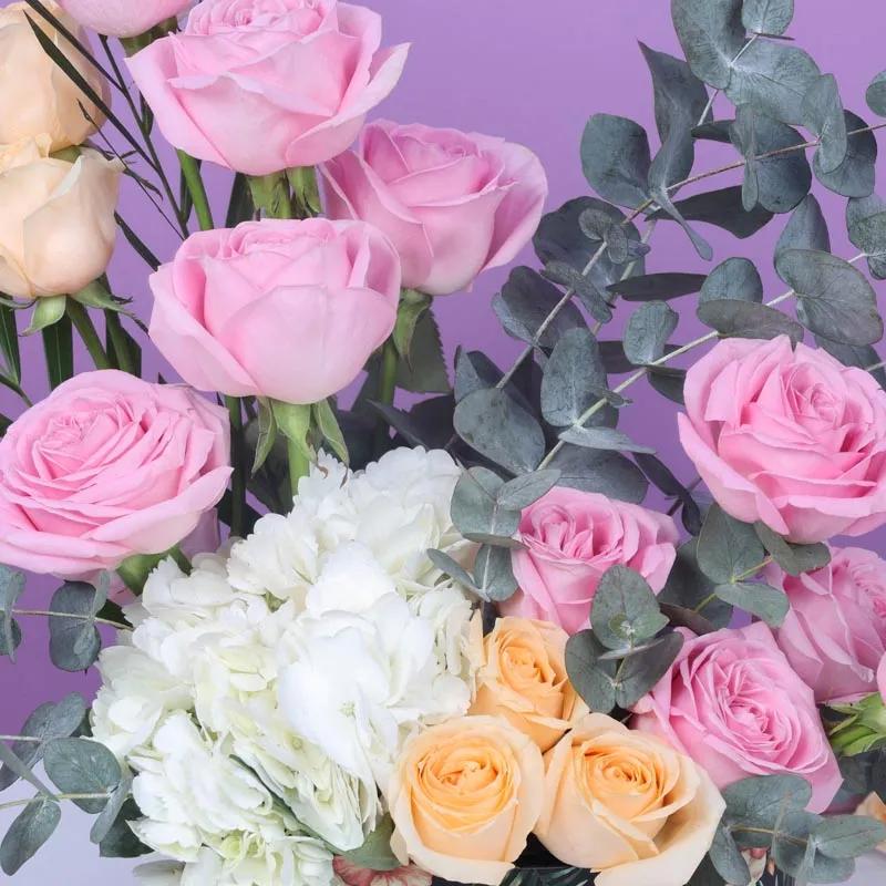 Pastel Flowers in Floral Printed Box thumbnail 3