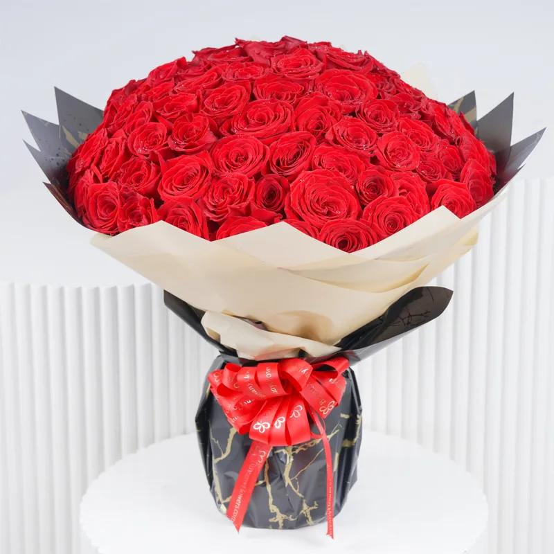 Love Story 101 Red Roses - Flowers gift from Buy Any Flowers Dubai in Al Quoz Industrial Area 4, Dubai, UAE