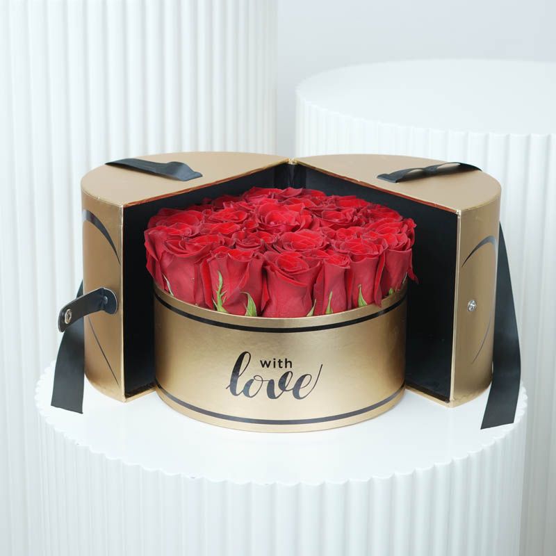 Golden Memories Red Roses Love Box 1