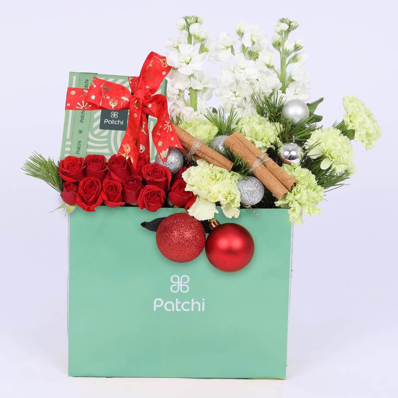 Christmas Wishes Flower Patchi Arrangement thumbnail 3