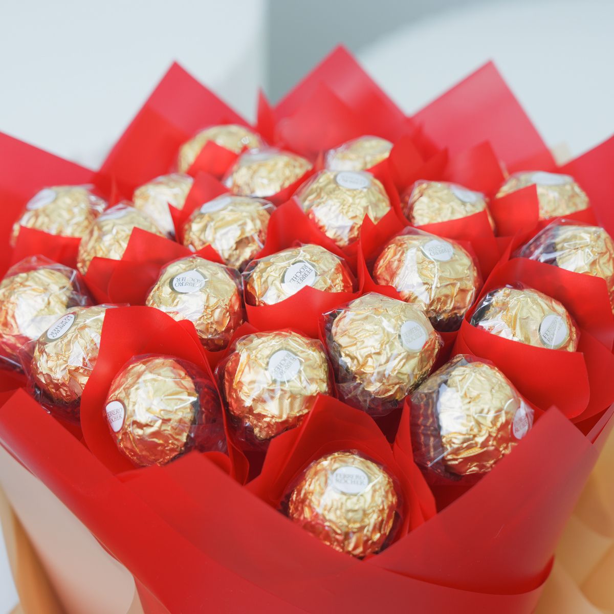Love 24 Pcs Ferrero Rocher Bouquet - Chocolates gift from Buy Any Flowers Dubai in Al Quoz Industrial Area 4, Dubai, UAE - image 3