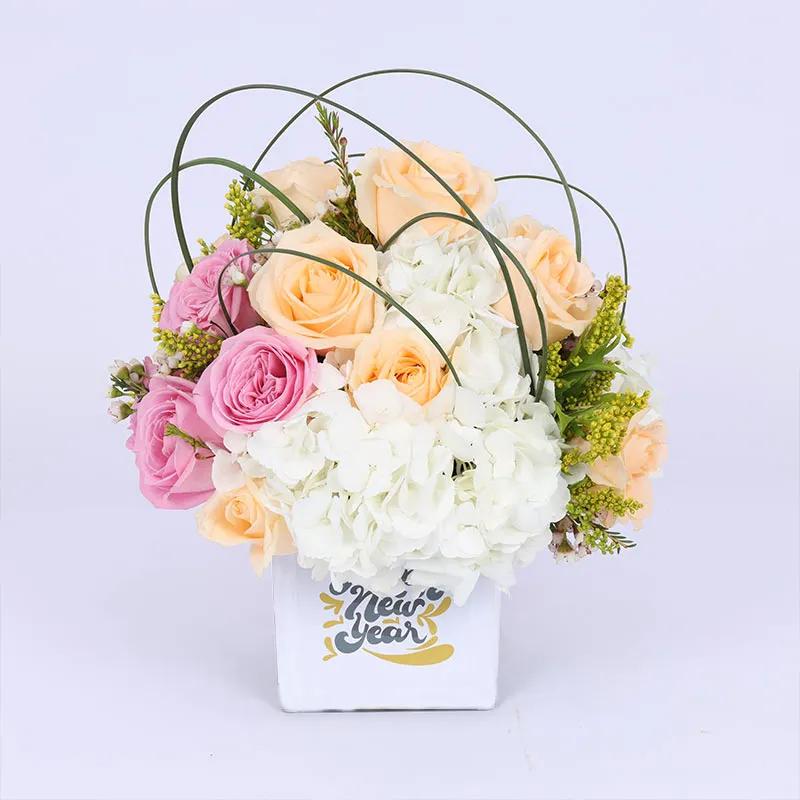 Happy New Year Flower Arrangement - Flowers gift from Buy Any Flowers Dubai in Al Quoz Industrial Area 4, Dubai, UAE
