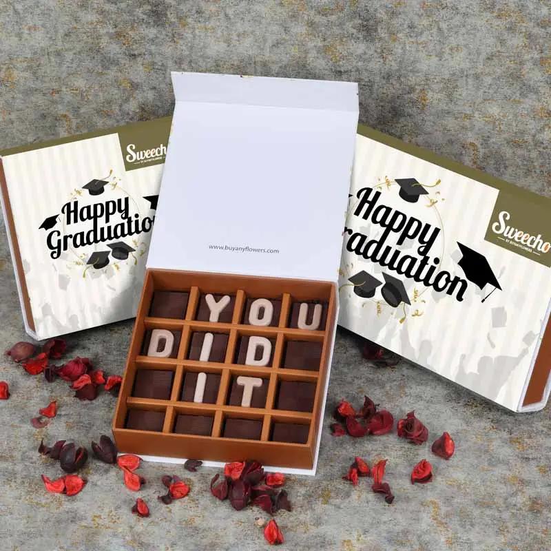 You Did It Chocolates By Sweecho - Chocolates gift from Buy Any Flowers Dubai in Al Quoz Industrial Area 4, Dubai, UAE