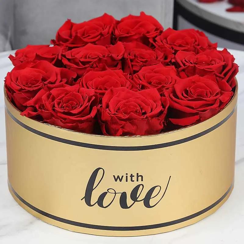 Golden Memories 13 Forever Red Roses Love Box thumbnail 3