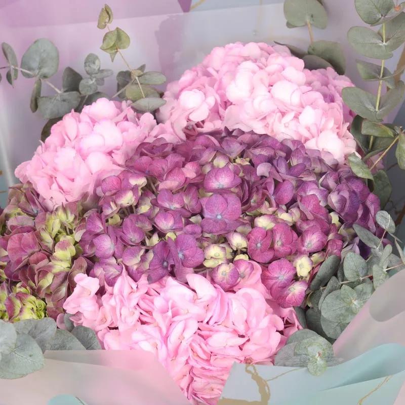 5 Pink and Purple Hydrangea Bouquet - Flowers gift from Buy Any Flowers Dubai in Al Quoz Industrial Area 4, Dubai, UAE - image 3