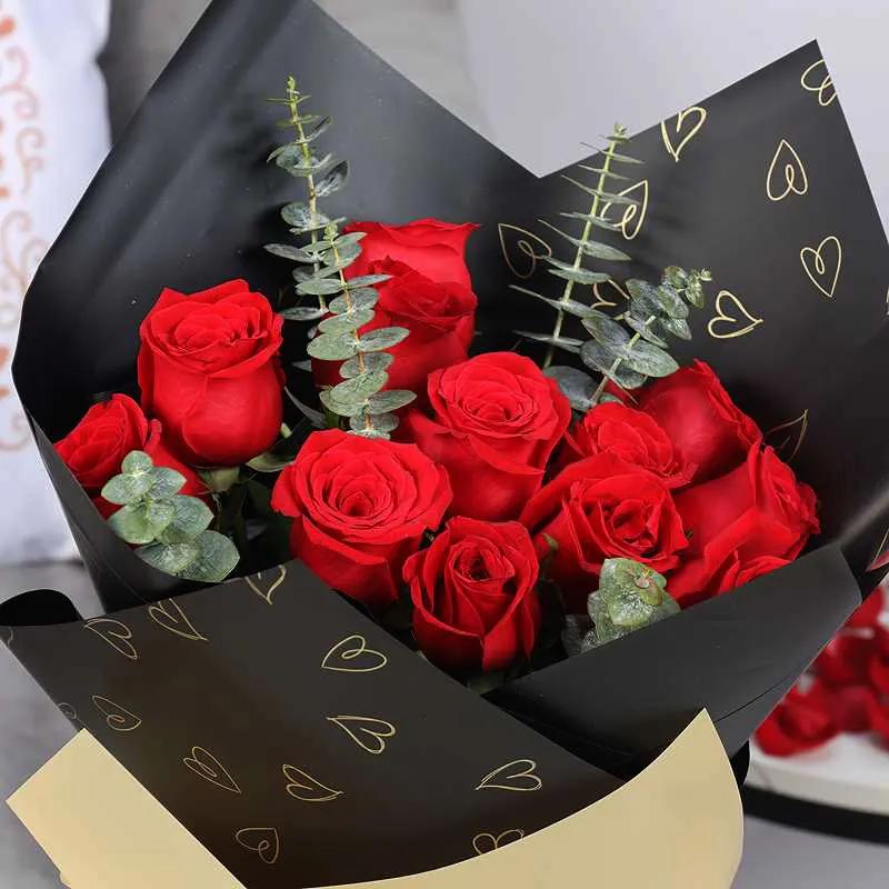 Cute Love 11 Red Roses Bouquet thumbnail 4