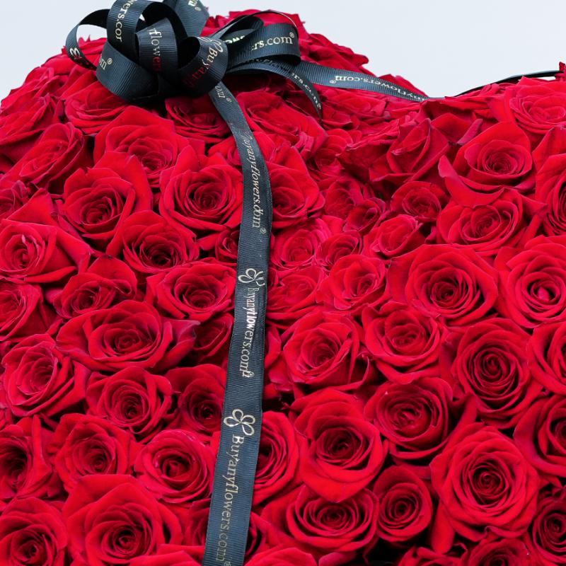 Grand Heart 201 Red Roses 3D Arrangement - Flowers gift from Buy Any Flowers Dubai in Al Quoz Industrial Area 4, Dubai, UAE - image 3
