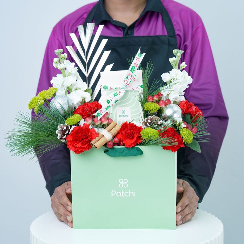 Christmas Celebration Flower Patchi Arrangement thumbnail 2