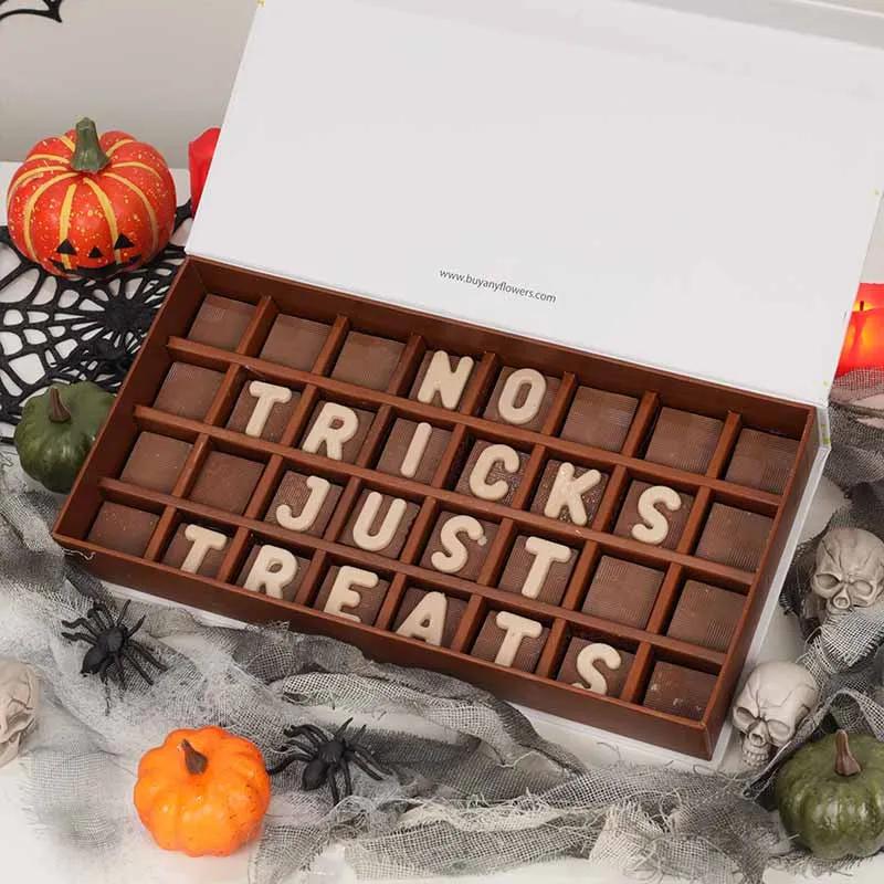 No Tricks Just Treats Chocolates By Sweecho