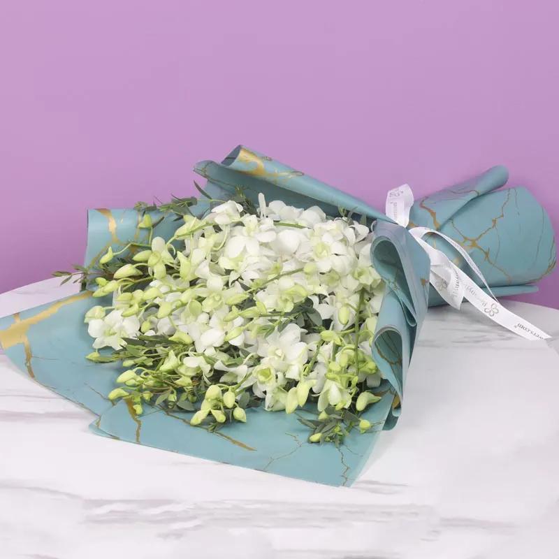 15 White Orchid Bouquet thumbnail 4