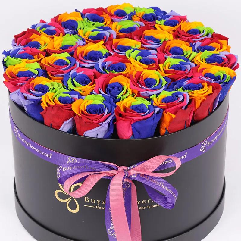 Rainbow Forever Roses - Flowers gift from Buy Any Flowers Dubai in Al Quoz Industrial Area 4, Dubai, UAE - image 3