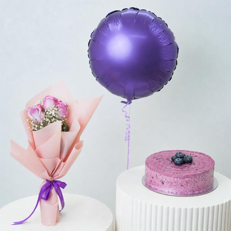 Purple Roses Cake Surprise in Dubai