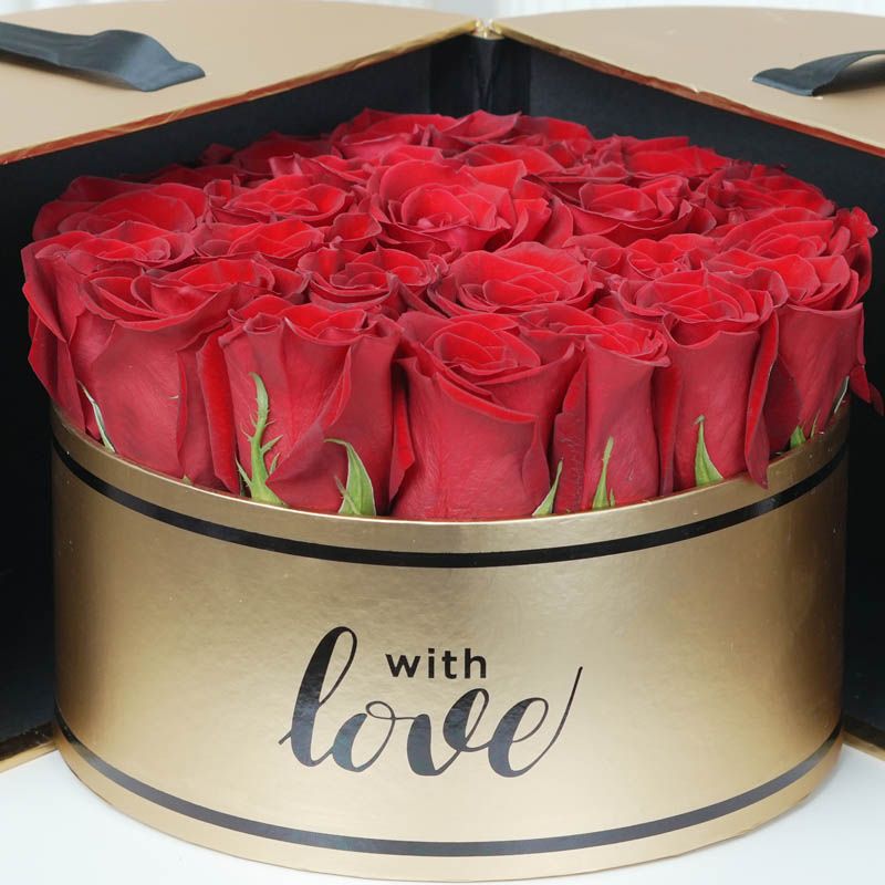 Golden Memories Red Roses Love Box thumbnail 3