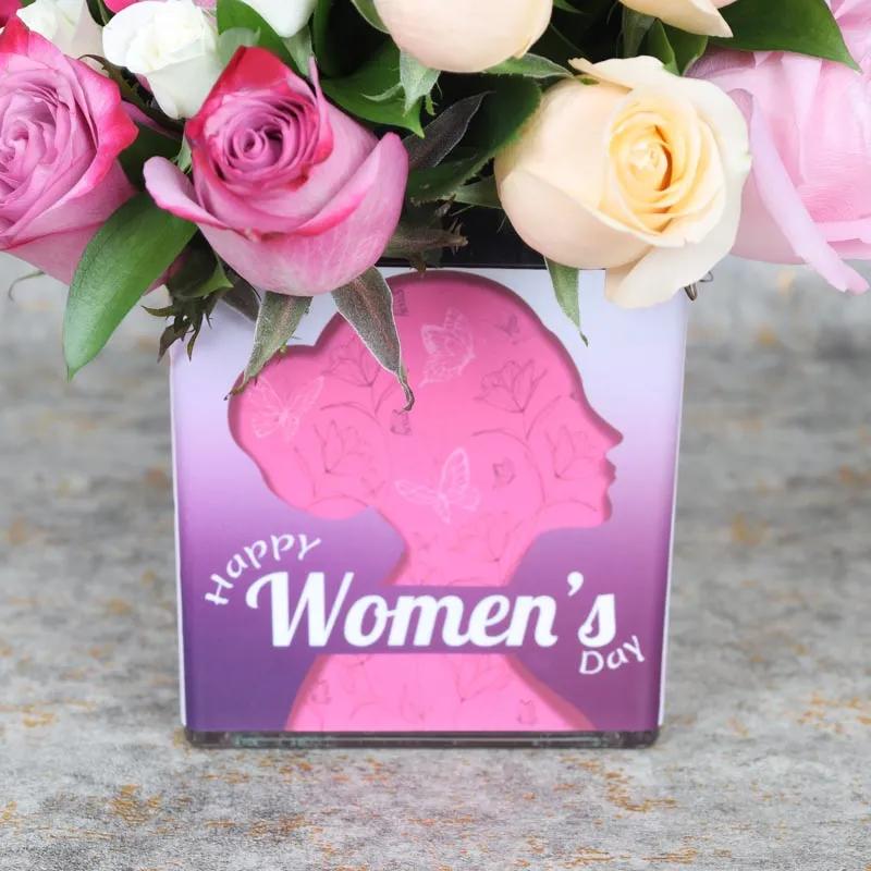 Happy Womens Day Flowers Arrangements - Flowers gift from Buy Any Flowers Dubai in Al Quoz Industrial Area 4, Dubai, UAE - image 4