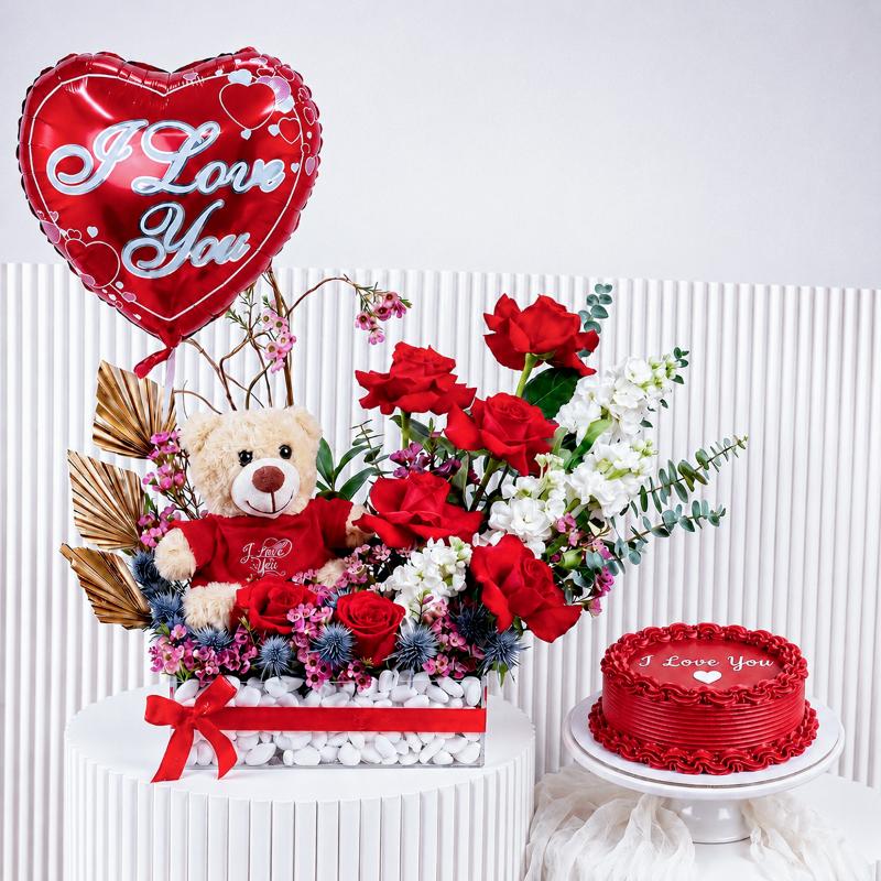 Ruby Garden Flower Bundle - Gift Sets gift from Buy Any Flowers Dubai in Al Quoz Industrial Area 4, Dubai, UAE