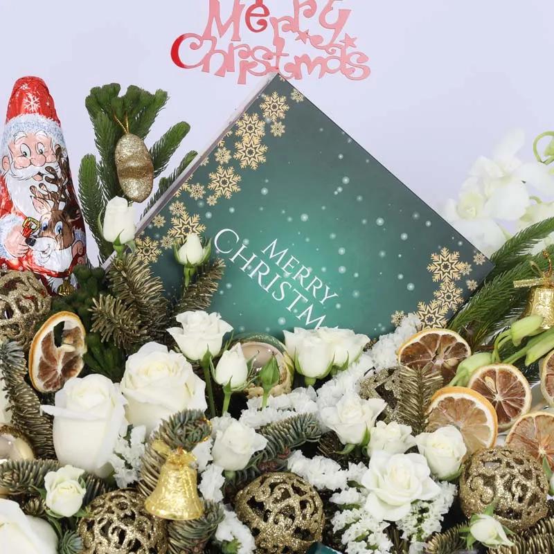 Golden Moment Christmas Flowers and Chocolate thumbnail 3