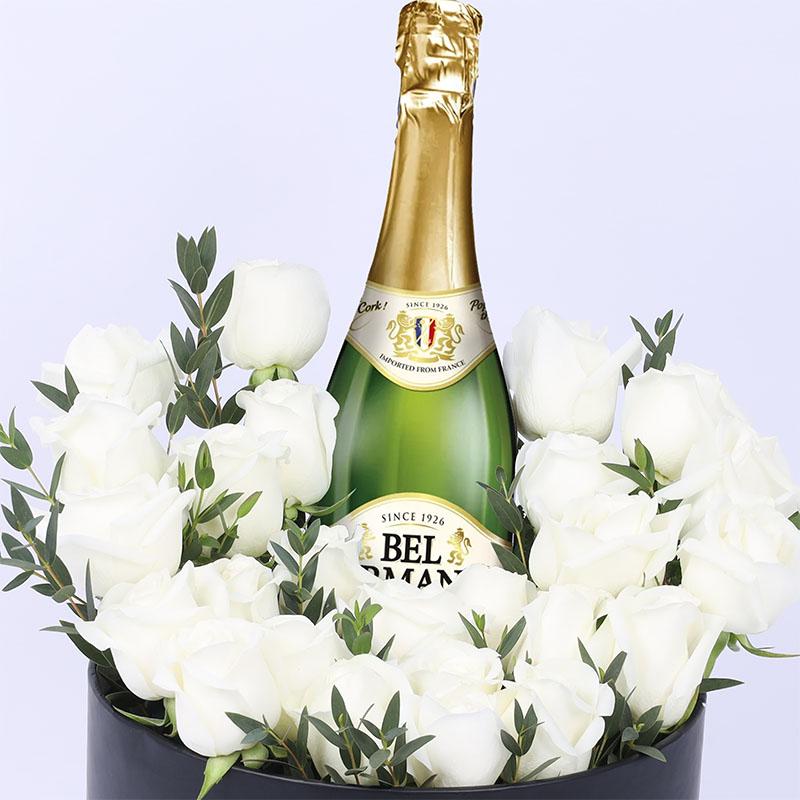 Holiday 25 Roses and Martini Arrangement thumbnail 2