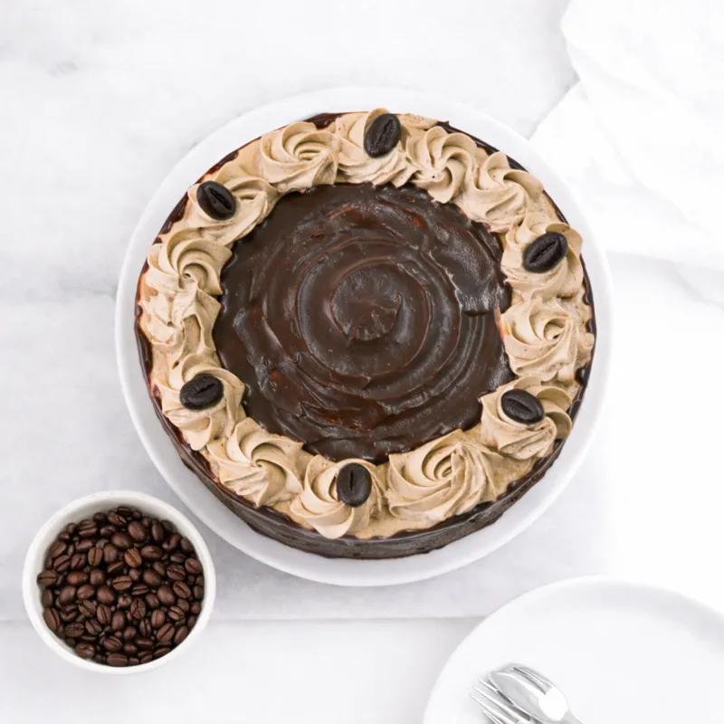 Mocha Cake 4 Portion - Cakes gift from Buy Any Flowers Dubai in Al Quoz Industrial Area 4, Dubai, UAE - image 4