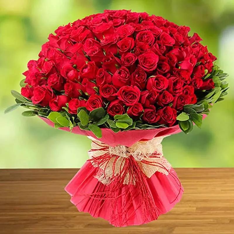 101 Red Roses Bouquet in Dubai