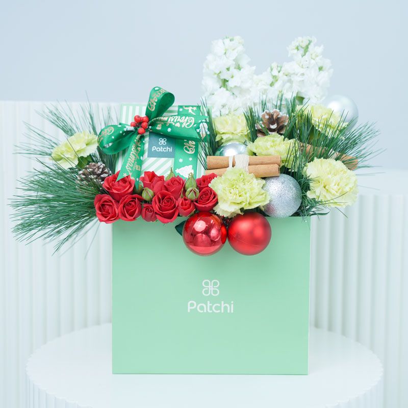 Christmas Wishes Flower Patchi Arrangement 1