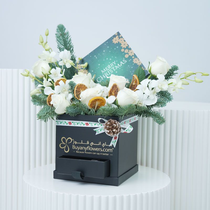 Floral Choco Christmas Wishes Green - Gifts gift from Buy Any Flowers Dubai in Al Quoz Industrial Area 4, Dubai, UAE - image 3