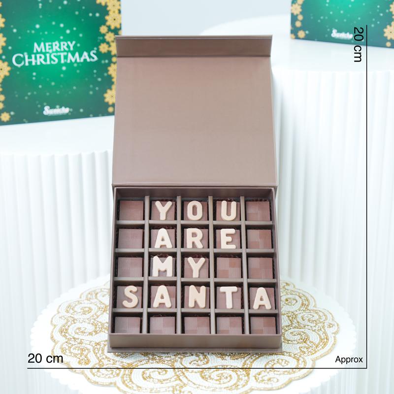You Are My Santa Chocolate By Sweecho - Chocolates gift from Buy Any Flowers Dubai in Al Quoz Industrial Area 4, Dubai, UAE - image 3