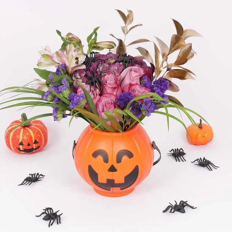 Evil Pumpkin Floral Arrangement - Gifts gift from Buy Any Flowers Dubai in Al Quoz Industrial Area 4, Dubai, UAE