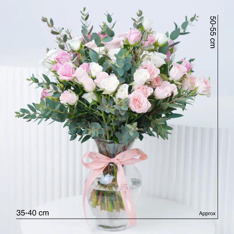 Pastel Baby Roses Arrangement - Flowers gift from Buy Any Flowers Dubai in Al Quoz Industrial Area 4, Dubai, UAE - image 3