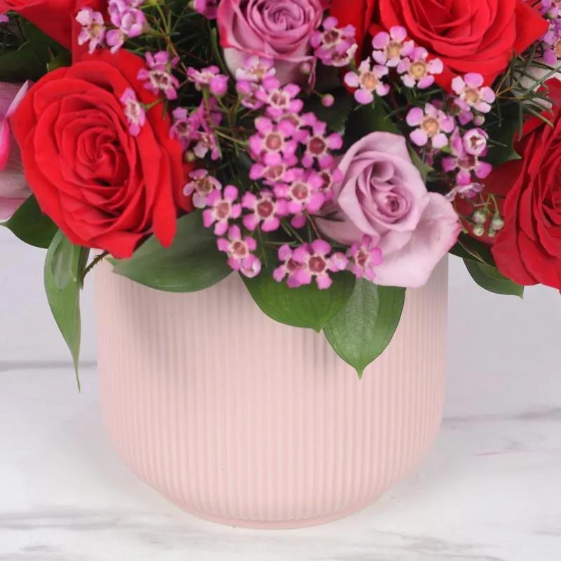 Majestic 21 Red and Purple Roses Arrangement thumbnail 4
