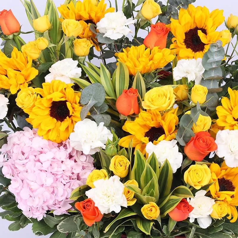 Morning Sunshine Flower Basket thumbnail 3