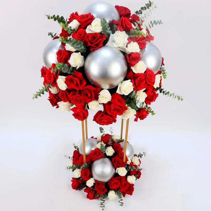 Silver Splendour 135 Red and White Roses Stand thumbnail 4